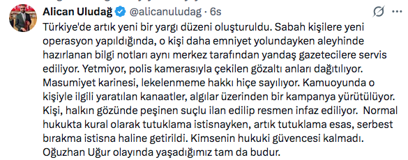 Gazeteci Alican Uludağ neden gözaltına alındı? İşte attığı son twit - Resim: 1
