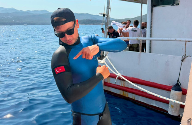 Milli sporcu Görkem Gedik, serbest dalışta Türkiye şampiyonu oldu - Resim: 0